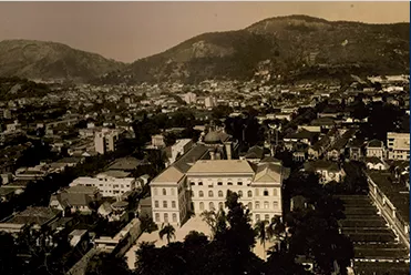 1937 Vista panorâmica do CSI e de parte do bairro de Botafogo