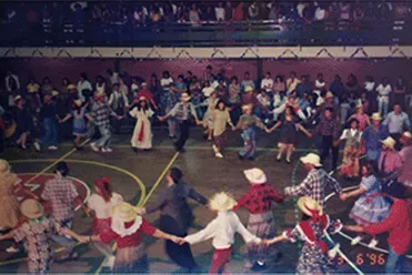 1996 Apresentação de quadrilha na festa junina do Noturno