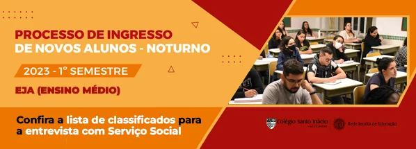 Lista de classificados da EJA/Ensino Médio para entrevista com Serviço Social