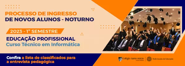 Informática - Candidatos classificados para a Entrevista Pedagógica