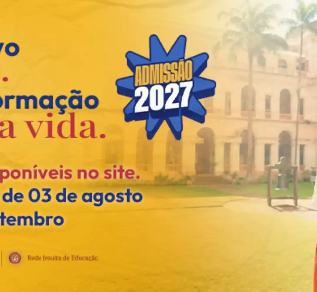 Inscrições abertas para o Processo de Admissão de Novos Alunos 2027