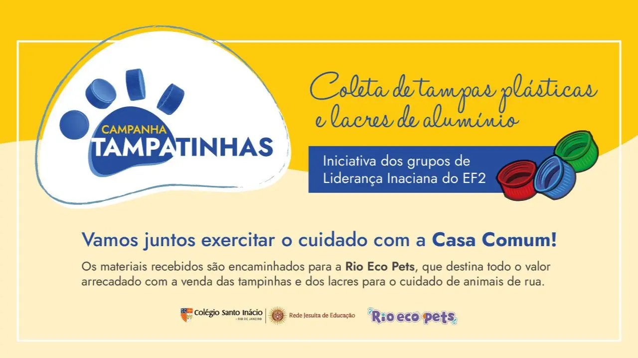 Campanha Tampatinhas coleta tampas plásticas e lacres de alumínio no CSI