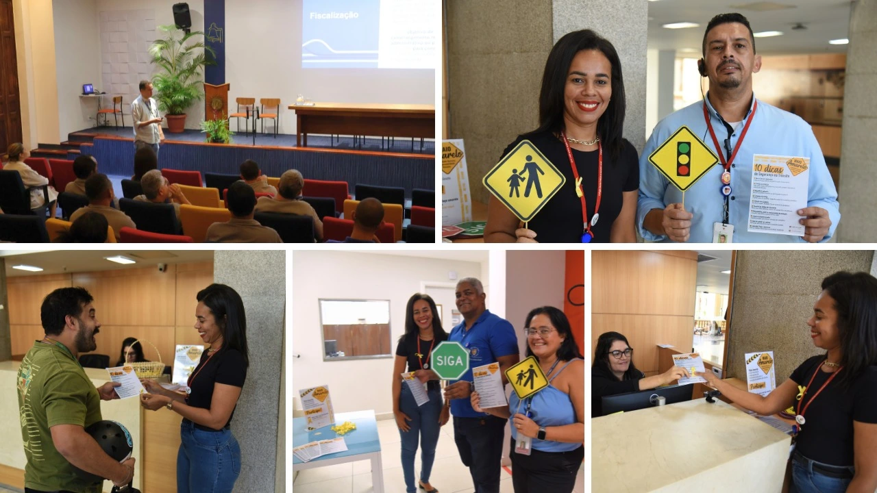 Conscientização no trânsito mobiliza os colaboradores do CSI no Maio Amarelo