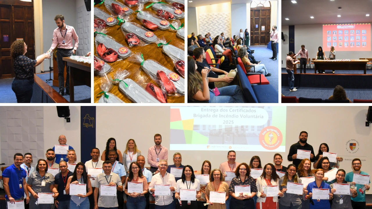 Colaboradores recebem certificados da Brigada de Incêndio Voluntária do CSI
